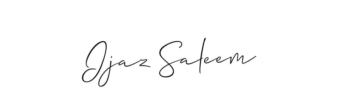 Also You can easily find your signature by using the search form. We will create Ijaz Saleem name handwritten signature images for you free of cost using Allison_Script sign style. Ijaz Saleem signature style 2 images and pictures png