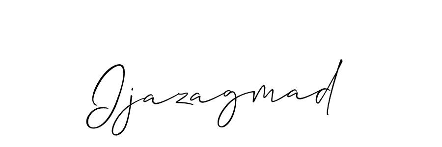Also we have Ijazagmad name is the best signature style. Create professional handwritten signature collection using Allison_Script autograph style. Ijazagmad signature style 2 images and pictures png