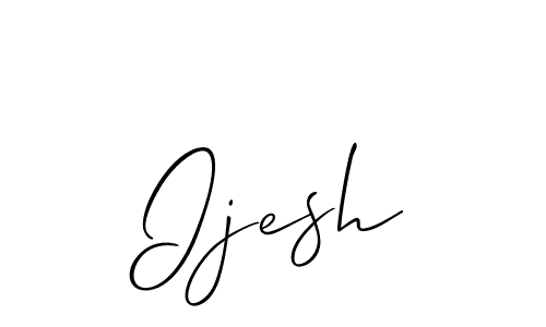 if you are searching for the best signature style for your name Ijesh. so please give up your signature search. here we have designed multiple signature styles  using Allison_Script. Ijesh signature style 2 images and pictures png