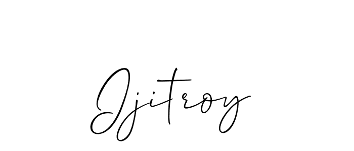 It looks lik you need a new signature style for name Ijitroy. Design unique handwritten (Allison_Script) signature with our free signature maker in just a few clicks. Ijitroy signature style 2 images and pictures png