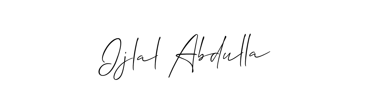 You can use this online signature creator to create a handwritten signature for the name Ijlal Abdulla. This is the best online autograph maker. Ijlal Abdulla signature style 2 images and pictures png