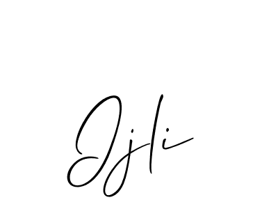 Allison_Script is a professional signature style that is perfect for those who want to add a touch of class to their signature. It is also a great choice for those who want to make their signature more unique. Get Ijli name to fancy signature for free. Ijli signature style 2 images and pictures png