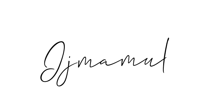 How to make Ijmamul signature? Allison_Script is a professional autograph style. Create handwritten signature for Ijmamul name. Ijmamul signature style 2 images and pictures png