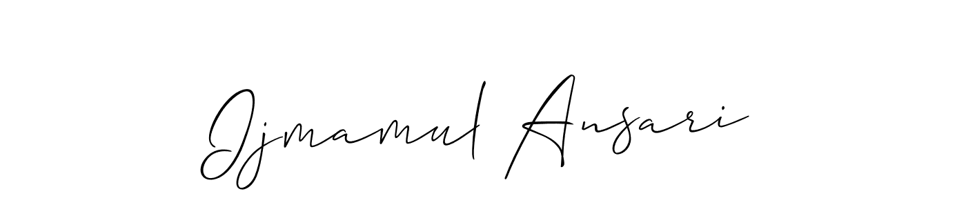 Check out images of Autograph of Ijmamul Ansari name. Actor Ijmamul Ansari Signature Style. Allison_Script is a professional sign style online. Ijmamul Ansari signature style 2 images and pictures png