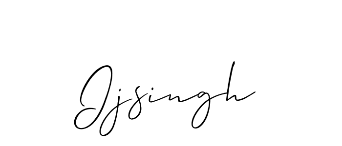 Also we have Ijsingh name is the best signature style. Create professional handwritten signature collection using Allison_Script autograph style. Ijsingh signature style 2 images and pictures png