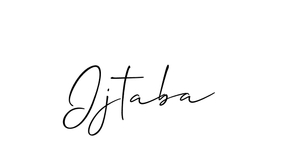 Also You can easily find your signature by using the search form. We will create Ijtaba name handwritten signature images for you free of cost using Allison_Script sign style. Ijtaba signature style 2 images and pictures png