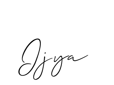 Make a beautiful signature design for name Ijya. With this signature (Allison_Script) style, you can create a handwritten signature for free. Ijya signature style 2 images and pictures png