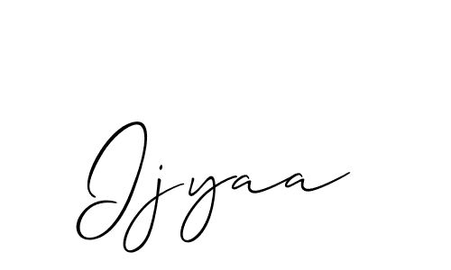 It looks lik you need a new signature style for name Ijyaa. Design unique handwritten (Allison_Script) signature with our free signature maker in just a few clicks. Ijyaa signature style 2 images and pictures png