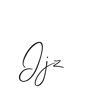 How to make Ijz name signature. Use Allison_Script style for creating short signs online. This is the latest handwritten sign. Ijz signature style 2 images and pictures png