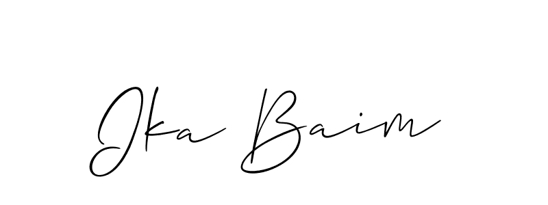 Here are the top 10 professional signature styles for the name Ika Baim. These are the best autograph styles you can use for your name. Ika Baim signature style 2 images and pictures png