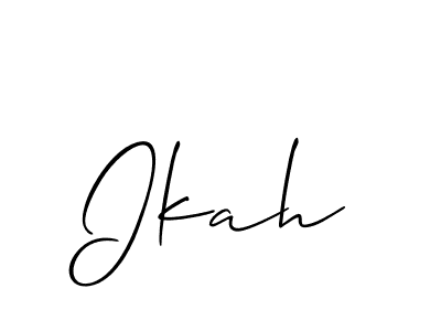 Also we have Ikah name is the best signature style. Create professional handwritten signature collection using Allison_Script autograph style. Ikah signature style 2 images and pictures png