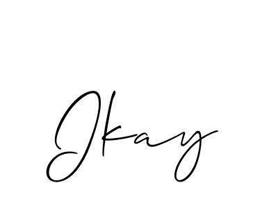 Make a short Ikay signature style. Manage your documents anywhere anytime using Allison_Script. Create and add eSignatures, submit forms, share and send files easily. Ikay signature style 2 images and pictures png