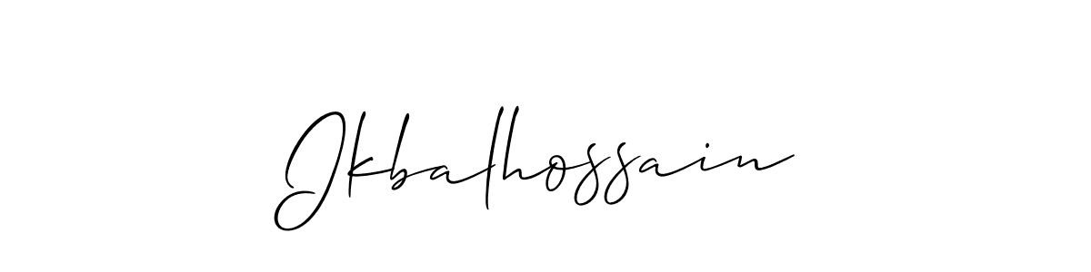 Make a beautiful signature design for name Ikbalhossain. Use this online signature maker to create a handwritten signature for free. Ikbalhossain signature style 2 images and pictures png