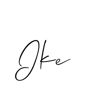 How to make Ike name signature. Use Allison_Script style for creating short signs online. This is the latest handwritten sign. Ike signature style 2 images and pictures png