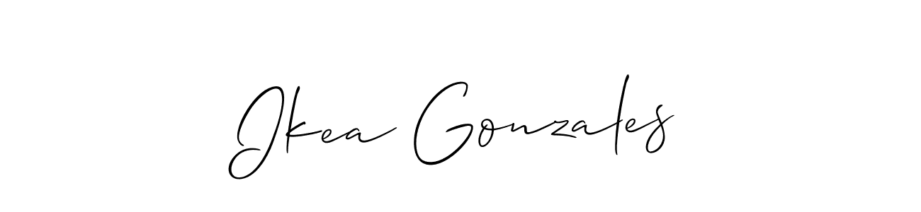 How to Draw Ikea Gonzales signature style? Allison_Script is a latest design signature styles for name Ikea Gonzales. Ikea Gonzales signature style 2 images and pictures png