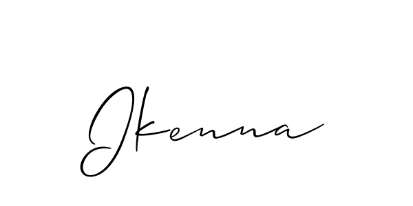 Best and Professional Signature Style for Ikenna. Allison_Script Best Signature Style Collection. Ikenna signature style 2 images and pictures png