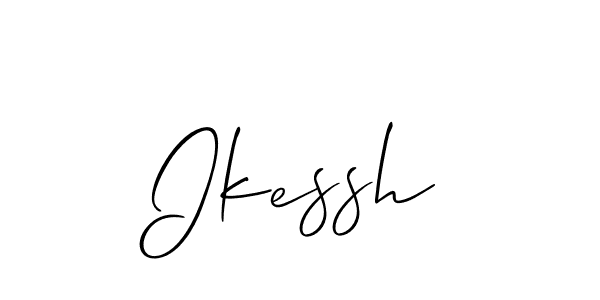 You should practise on your own different ways (Allison_Script) to write your name (Ikessh) in signature. don't let someone else do it for you. Ikessh signature style 2 images and pictures png