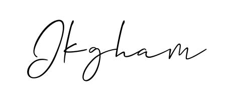 Make a short Ikgham signature style. Manage your documents anywhere anytime using Allison_Script. Create and add eSignatures, submit forms, share and send files easily. Ikgham signature style 2 images and pictures png