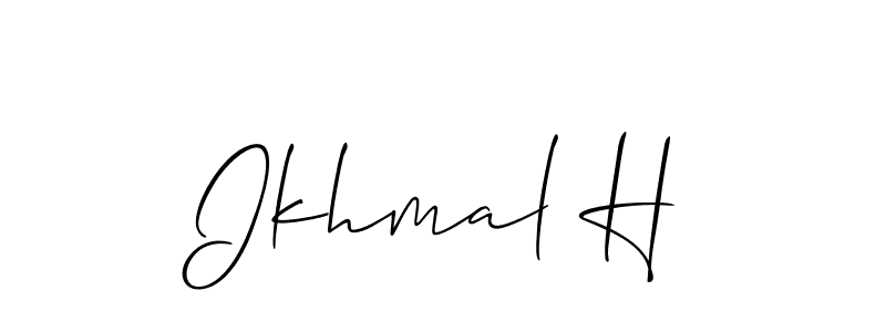 Once you've used our free online signature maker to create your best signature Allison_Script style, it's time to enjoy all of the benefits that Ikhmal H name signing documents. Ikhmal H signature style 2 images and pictures png