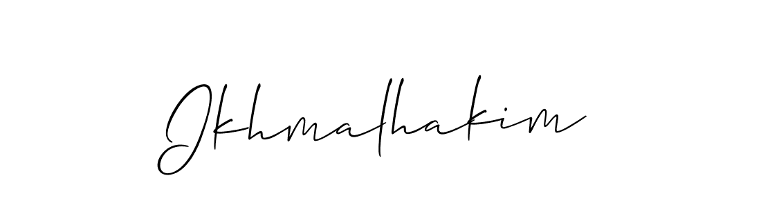 How to Draw Ikhmalhakim signature style? Allison_Script is a latest design signature styles for name Ikhmalhakim. Ikhmalhakim signature style 2 images and pictures png