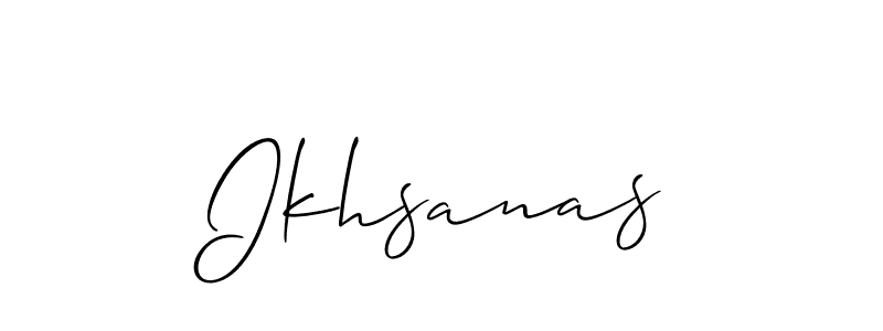 Make a beautiful signature design for name Ikhsanas. Use this online signature maker to create a handwritten signature for free. Ikhsanas signature style 2 images and pictures png