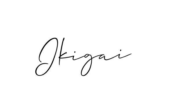 Ikigai stylish signature style. Best Handwritten Sign (Allison_Script) for my name. Handwritten Signature Collection Ideas for my name Ikigai. Ikigai signature style 2 images and pictures png