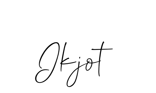 Design your own signature with our free online signature maker. With this signature software, you can create a handwritten (Allison_Script) signature for name Ikjot. Ikjot signature style 2 images and pictures png