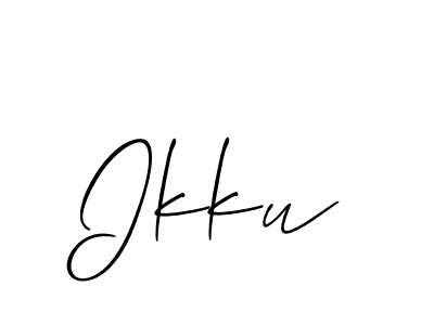 if you are searching for the best signature style for your name Ikku. so please give up your signature search. here we have designed multiple signature styles  using Allison_Script. Ikku signature style 2 images and pictures png