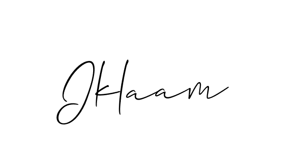 This is the best signature style for the Iklaam name. Also you like these signature font (Allison_Script). Mix name signature. Iklaam signature style 2 images and pictures png