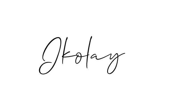 Also You can easily find your signature by using the search form. We will create Ikolay name handwritten signature images for you free of cost using Allison_Script sign style. Ikolay signature style 2 images and pictures png