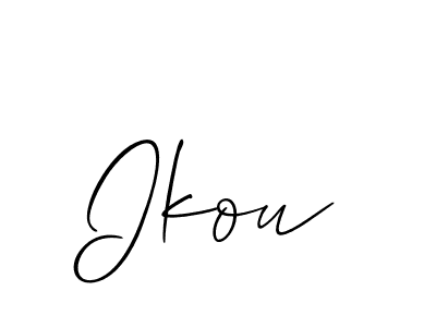 Best and Professional Signature Style for Ikou. Allison_Script Best Signature Style Collection. Ikou signature style 2 images and pictures png