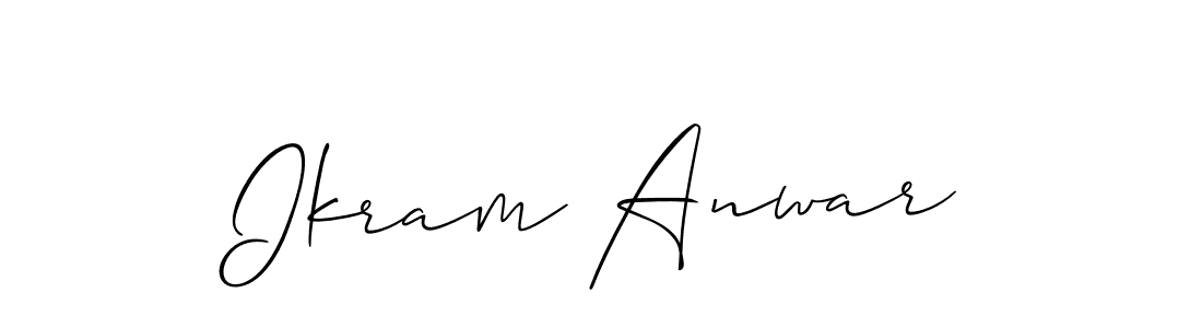 Design your own signature with our free online signature maker. With this signature software, you can create a handwritten (Allison_Script) signature for name Ikram Anwar. Ikram Anwar signature style 2 images and pictures png