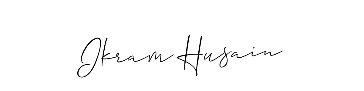 Design your own signature with our free online signature maker. With this signature software, you can create a handwritten (Allison_Script) signature for name Ikram Husain. Ikram Husain signature style 2 images and pictures png