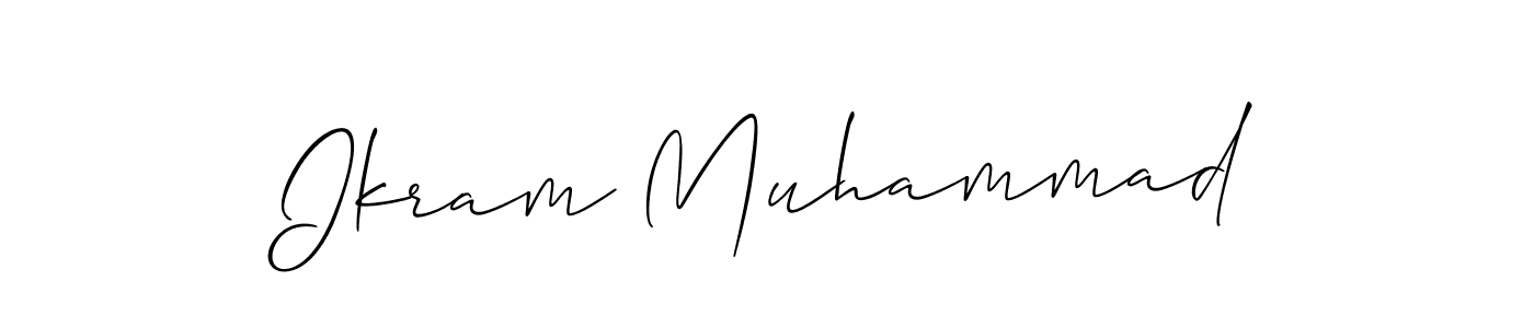 Also we have Ikram Muhammad name is the best signature style. Create professional handwritten signature collection using Allison_Script autograph style. Ikram Muhammad signature style 2 images and pictures png