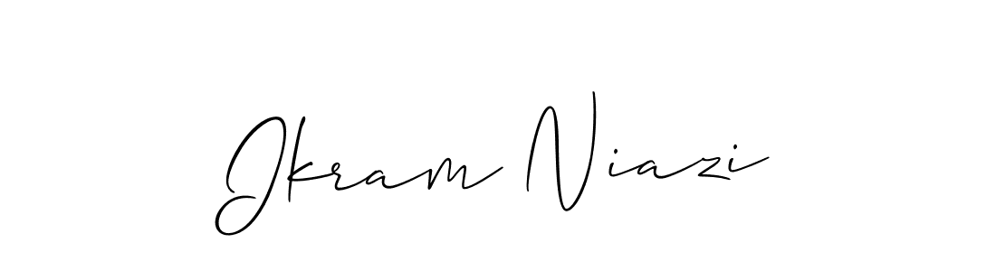 Also we have Ikram Niazi name is the best signature style. Create professional handwritten signature collection using Allison_Script autograph style. Ikram Niazi signature style 2 images and pictures png