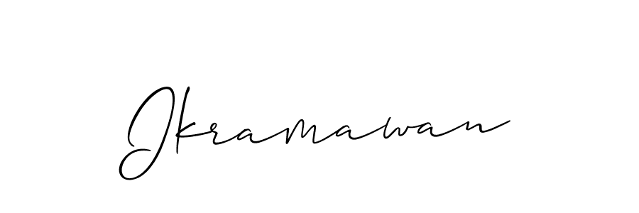 How to Draw Ikramawan signature style? Allison_Script is a latest design signature styles for name Ikramawan. Ikramawan signature style 2 images and pictures png