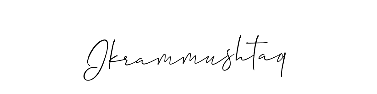 Make a beautiful signature design for name Ikrammushtaq. Use this online signature maker to create a handwritten signature for free. Ikrammushtaq signature style 2 images and pictures png