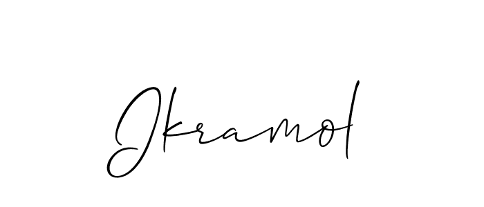 It looks lik you need a new signature style for name Ikramol. Design unique handwritten (Allison_Script) signature with our free signature maker in just a few clicks. Ikramol signature style 2 images and pictures png