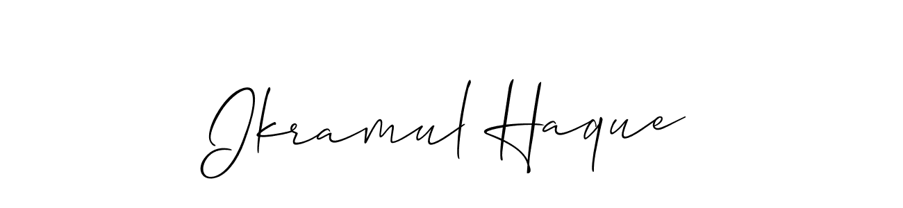 Make a short Ikramul Haque signature style. Manage your documents anywhere anytime using Allison_Script. Create and add eSignatures, submit forms, share and send files easily. Ikramul Haque signature style 2 images and pictures png