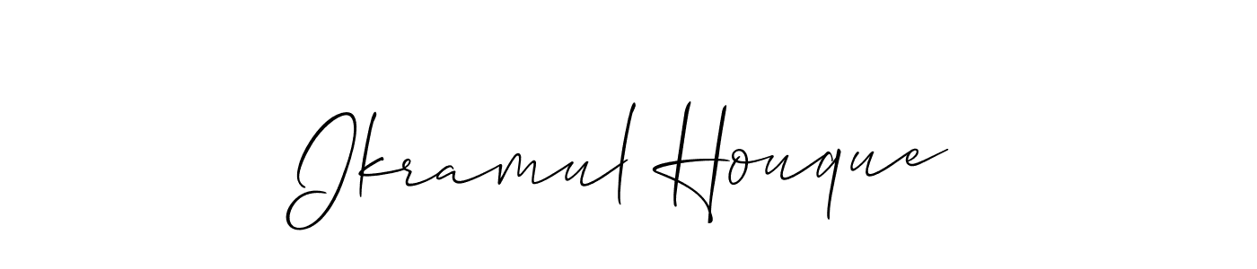 It looks lik you need a new signature style for name Ikramul Houque. Design unique handwritten (Allison_Script) signature with our free signature maker in just a few clicks. Ikramul Houque signature style 2 images and pictures png