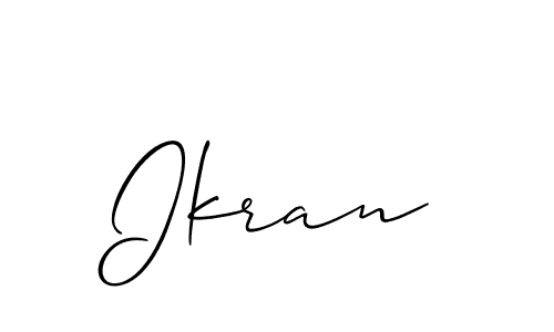 You should practise on your own different ways (Allison_Script) to write your name (Ikran) in signature. don't let someone else do it for you. Ikran signature style 2 images and pictures png