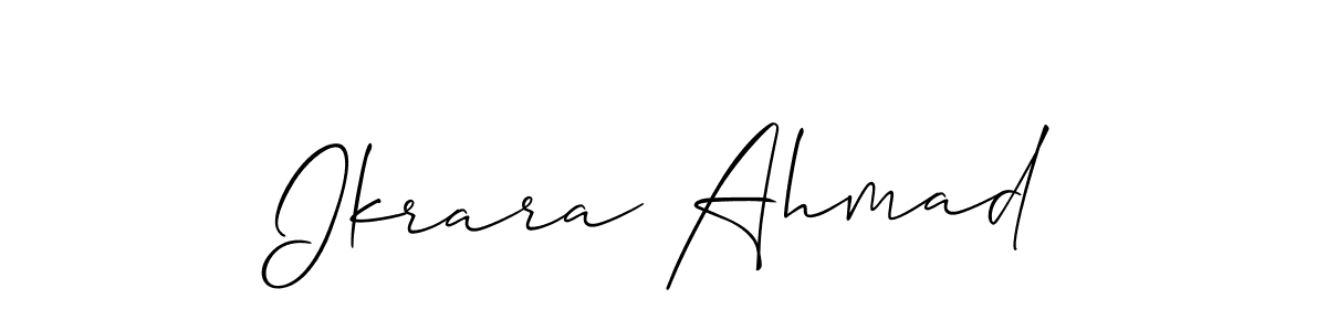 Once you've used our free online signature maker to create your best signature Allison_Script style, it's time to enjoy all of the benefits that Ikrara Ahmad name signing documents. Ikrara Ahmad signature style 2 images and pictures png