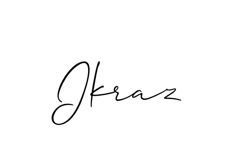 Once you've used our free online signature maker to create your best signature Allison_Script style, it's time to enjoy all of the benefits that Ikraz name signing documents. Ikraz signature style 2 images and pictures png