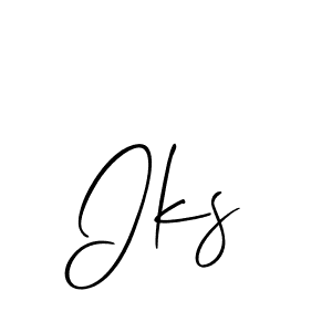 Make a beautiful signature design for name Iks. With this signature (Allison_Script) style, you can create a handwritten signature for free. Iks signature style 2 images and pictures png