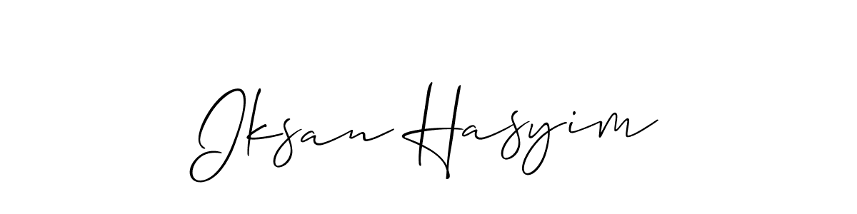 Also You can easily find your signature by using the search form. We will create Iksan Hasyim name handwritten signature images for you free of cost using Allison_Script sign style. Iksan Hasyim signature style 2 images and pictures png