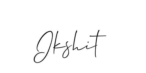 It looks lik you need a new signature style for name Ikshit. Design unique handwritten (Allison_Script) signature with our free signature maker in just a few clicks. Ikshit signature style 2 images and pictures png