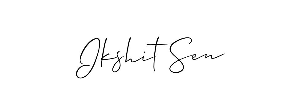 You can use this online signature creator to create a handwritten signature for the name Ikshit Sen. This is the best online autograph maker. Ikshit Sen signature style 2 images and pictures png