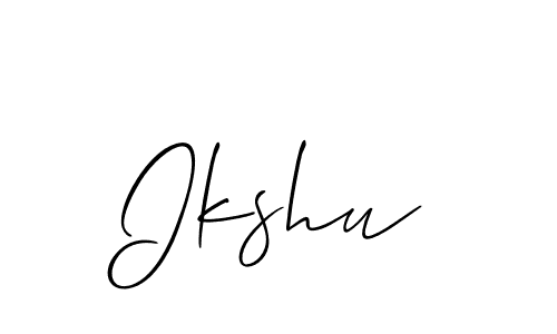 Also You can easily find your signature by using the search form. We will create Ikshu name handwritten signature images for you free of cost using Allison_Script sign style. Ikshu signature style 2 images and pictures png