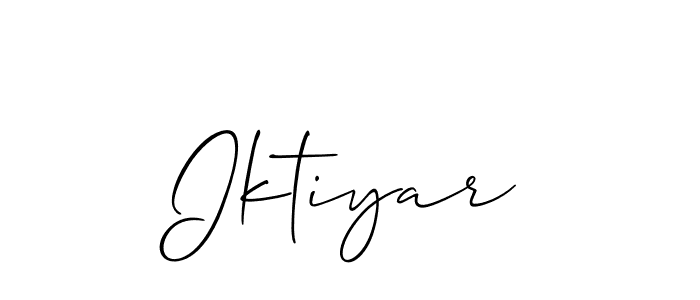 It looks lik you need a new signature style for name Iktiyar. Design unique handwritten (Allison_Script) signature with our free signature maker in just a few clicks. Iktiyar signature style 2 images and pictures png