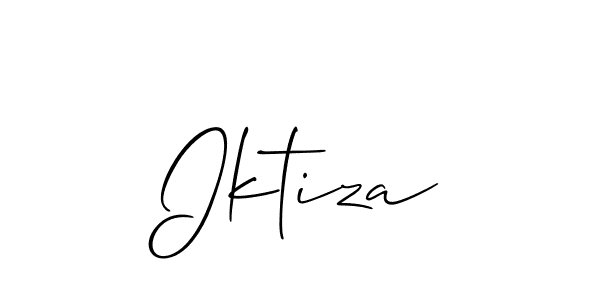 Make a beautiful signature design for name Iktiza. With this signature (Allison_Script) style, you can create a handwritten signature for free. Iktiza signature style 2 images and pictures png